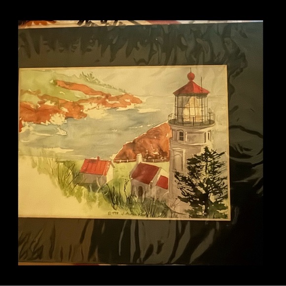 Other - Scenic Lighthouse Watercolor Art Print